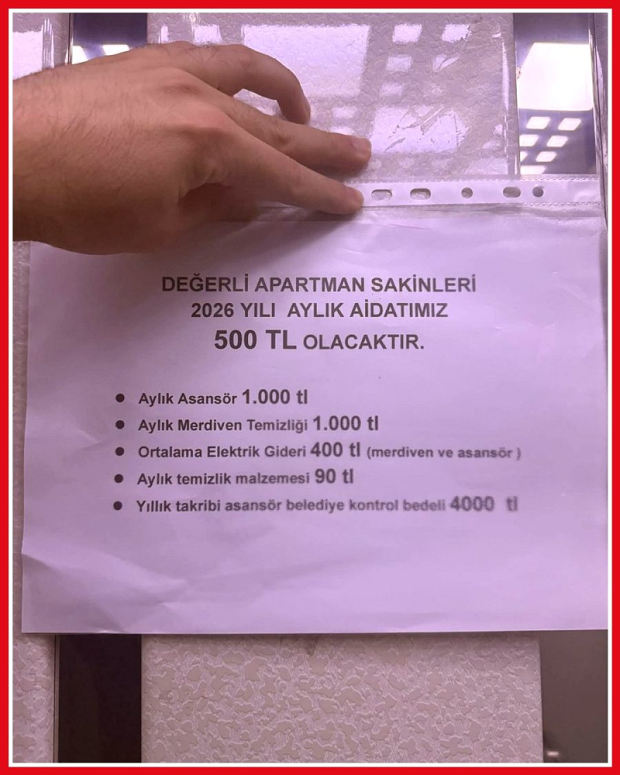 Giriş katı sakin, asansör bedelini ödemeyeceğini bildirdi
