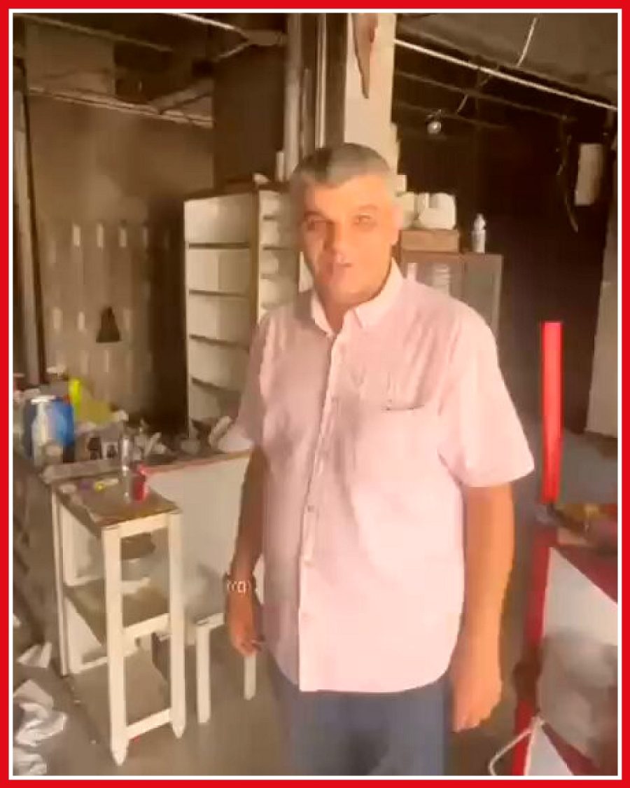 Batman'da elektrik kontağından çıkan yangında büfe zarar gördü