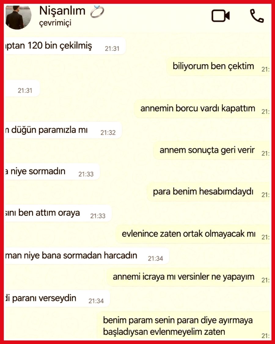 Nişanlı erkek, düğün hesabındaki 120 bin TL'yi habersiz