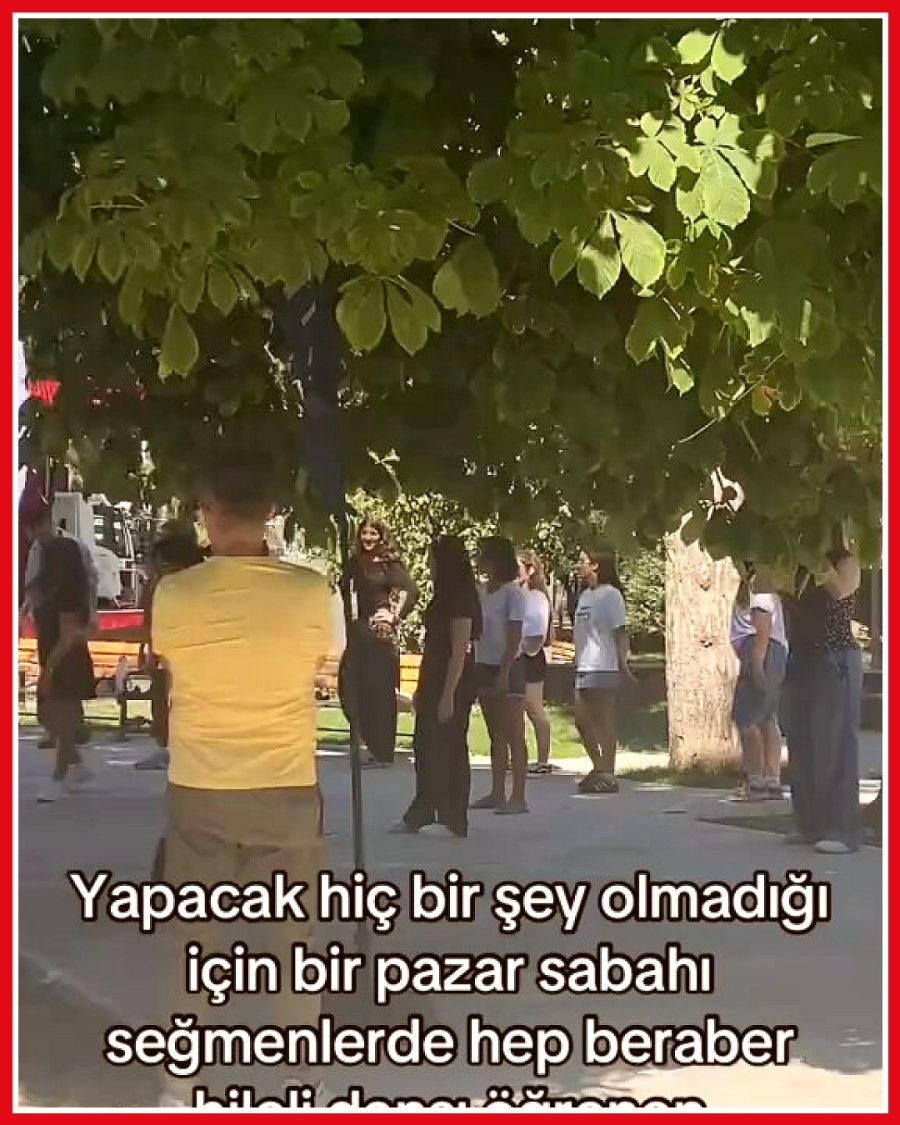 Ankara Seğmenler Parkı'nda kadınlar "Hileli" şarkısının koreografisini sergiledi