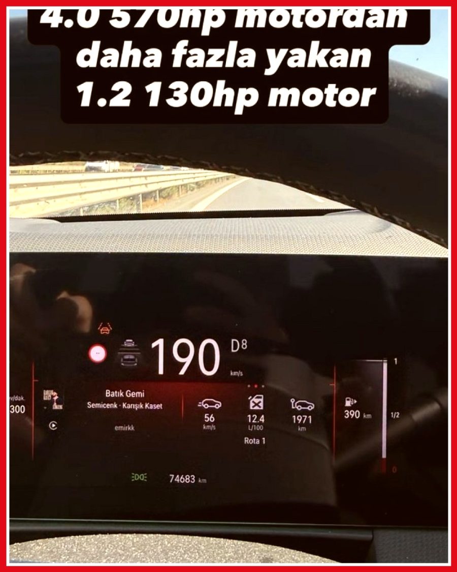 1.2 litrelik motor 4.0 litrelik motordan fazla yakıt