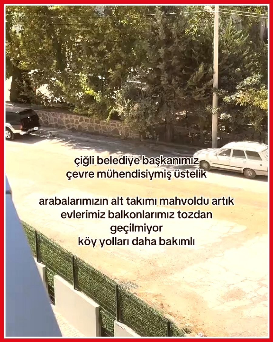 İzmir Çiğli Balatçık'ta kadın, bakımsız yollar nedeniyle yönetime