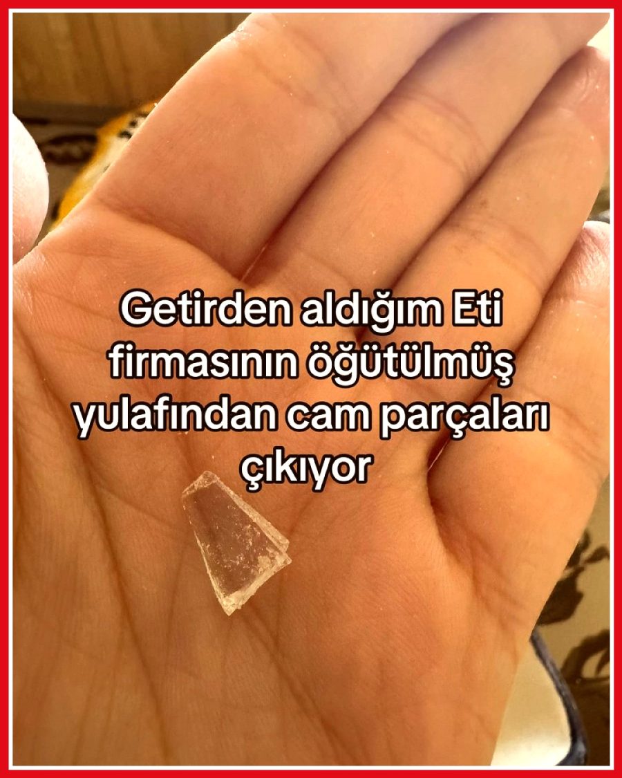 Getir'den alınan öğütülmüş yulafın içinde cam parçası bulundu
