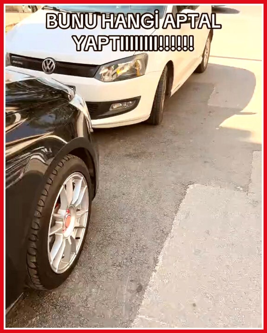 Kadın motor muhafazasındaki hasarı gördü, şikayetçi oldu