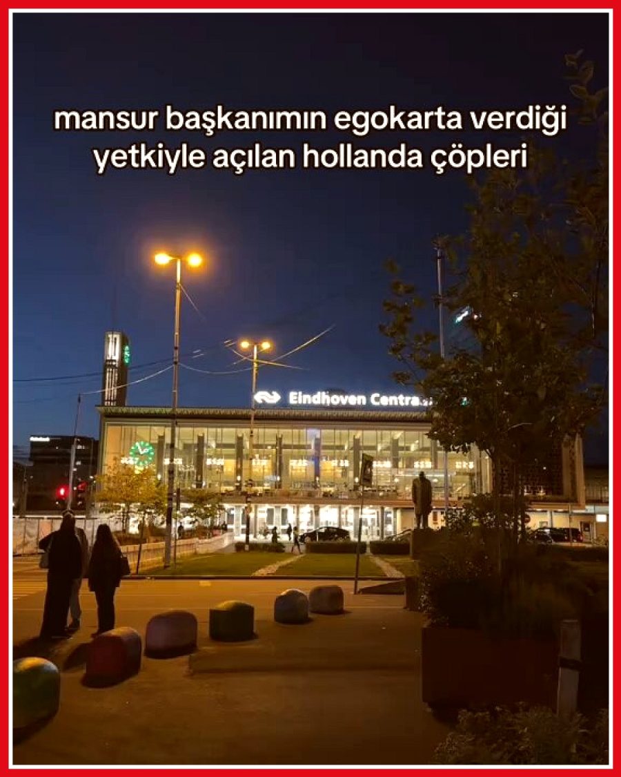 Ankara'dan Hollanda'ya giden genç EGO kartıyla çöp kutularını