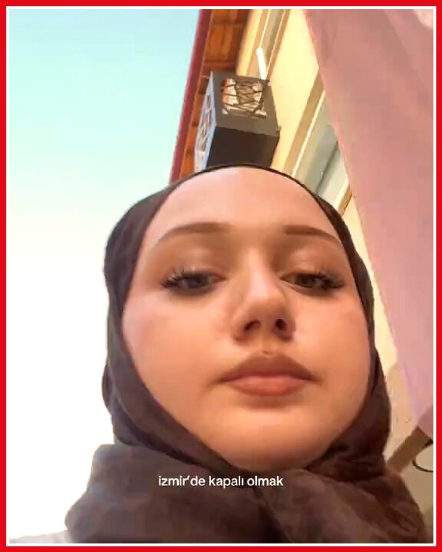 İzmir'de tesettürlü kadına sokakta olumsuz bakışlar yöneltildi