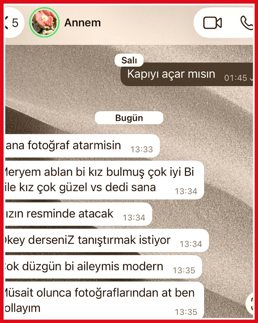 Görücü usulü evlilikte anne, olumsuz yanıt sonrası oğlundan yeni fotoğraf istedi