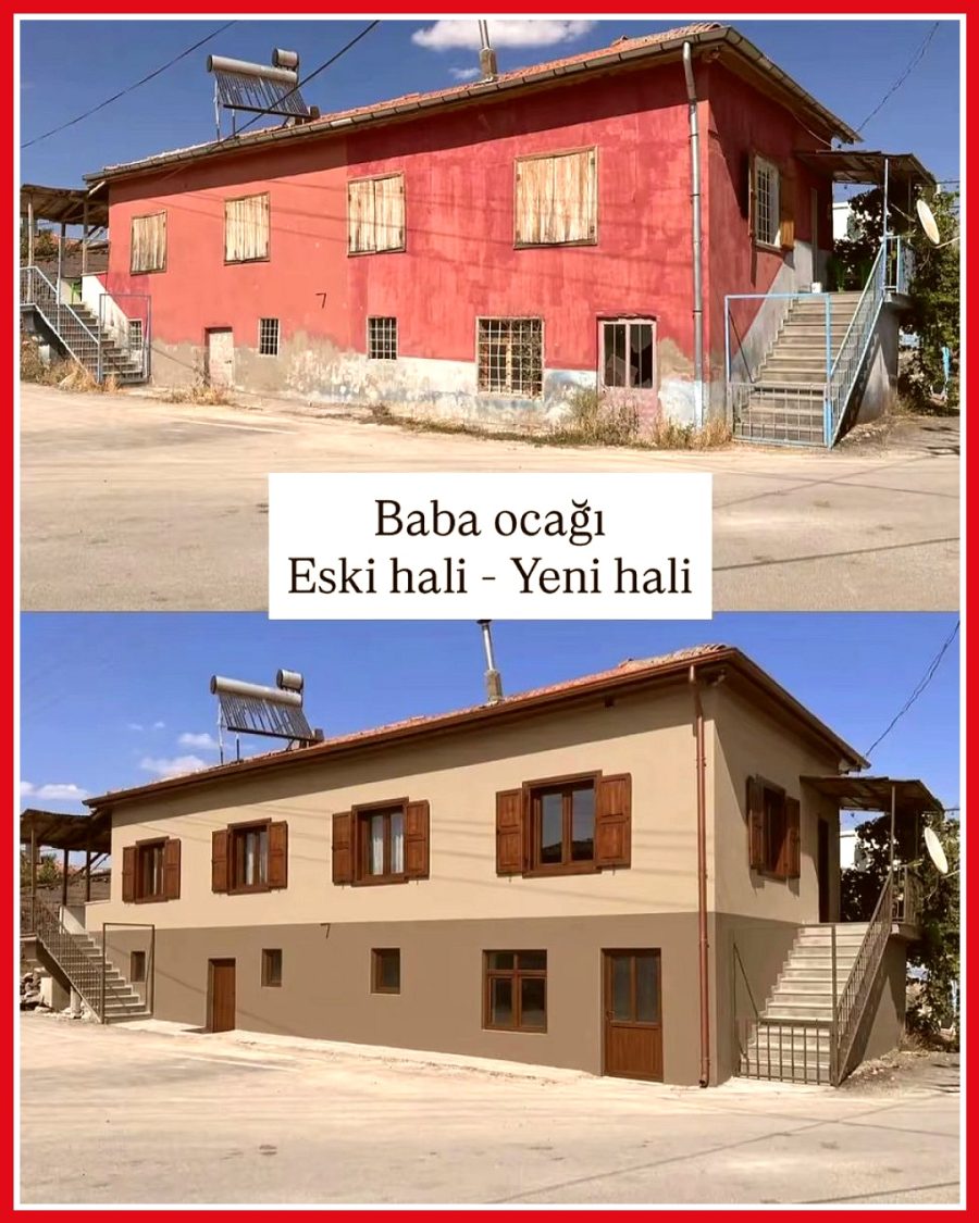 Bir vatandaş, baba ocağını restore ederek ailesinin hatıralarını korudu