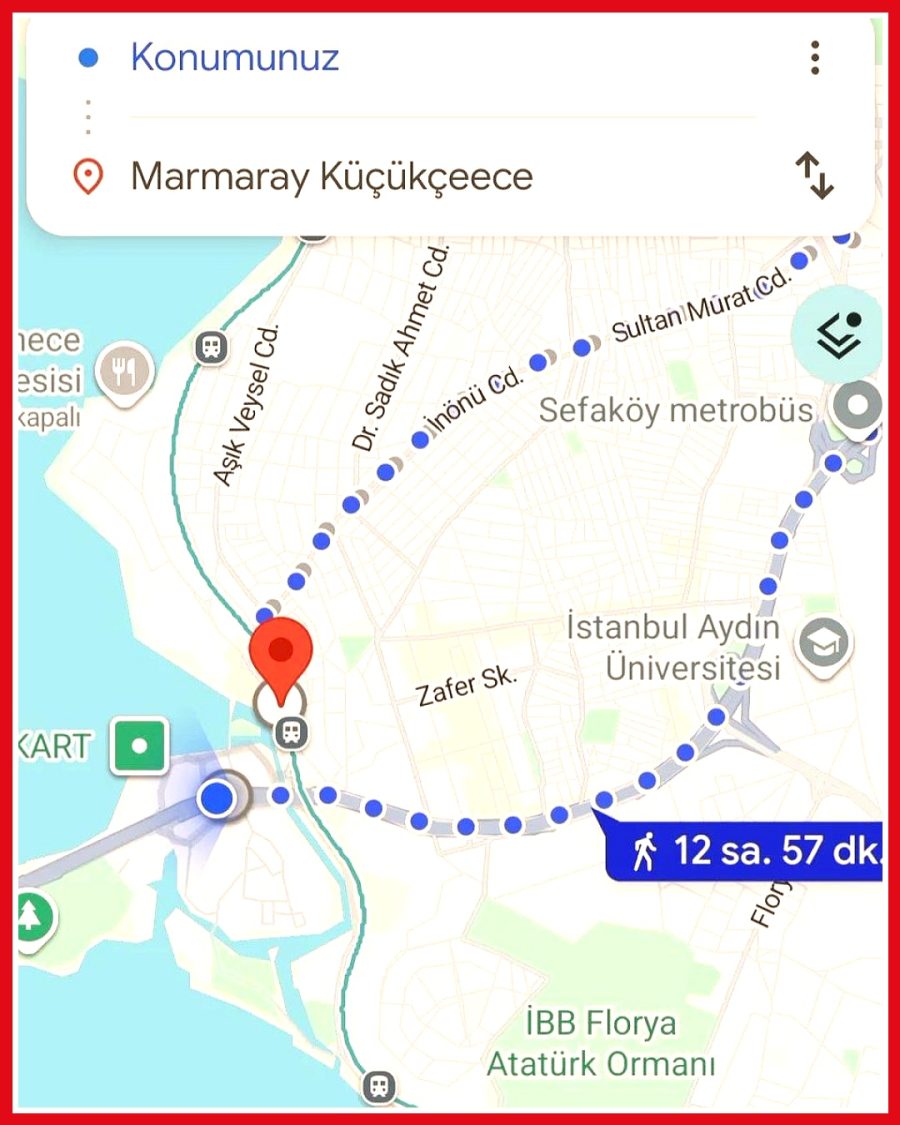 Google Maps'in kısa mesafe yürüyüş rotalarında gecikmeler yaşanıyor