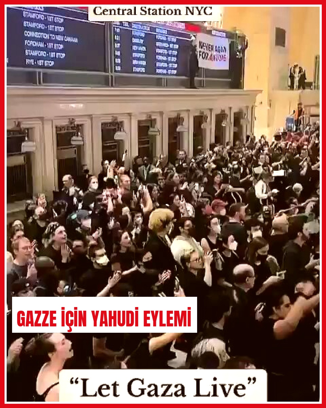 New Yorkta yüzlerce Yahudi savaş karşıtı gösterici Gazze