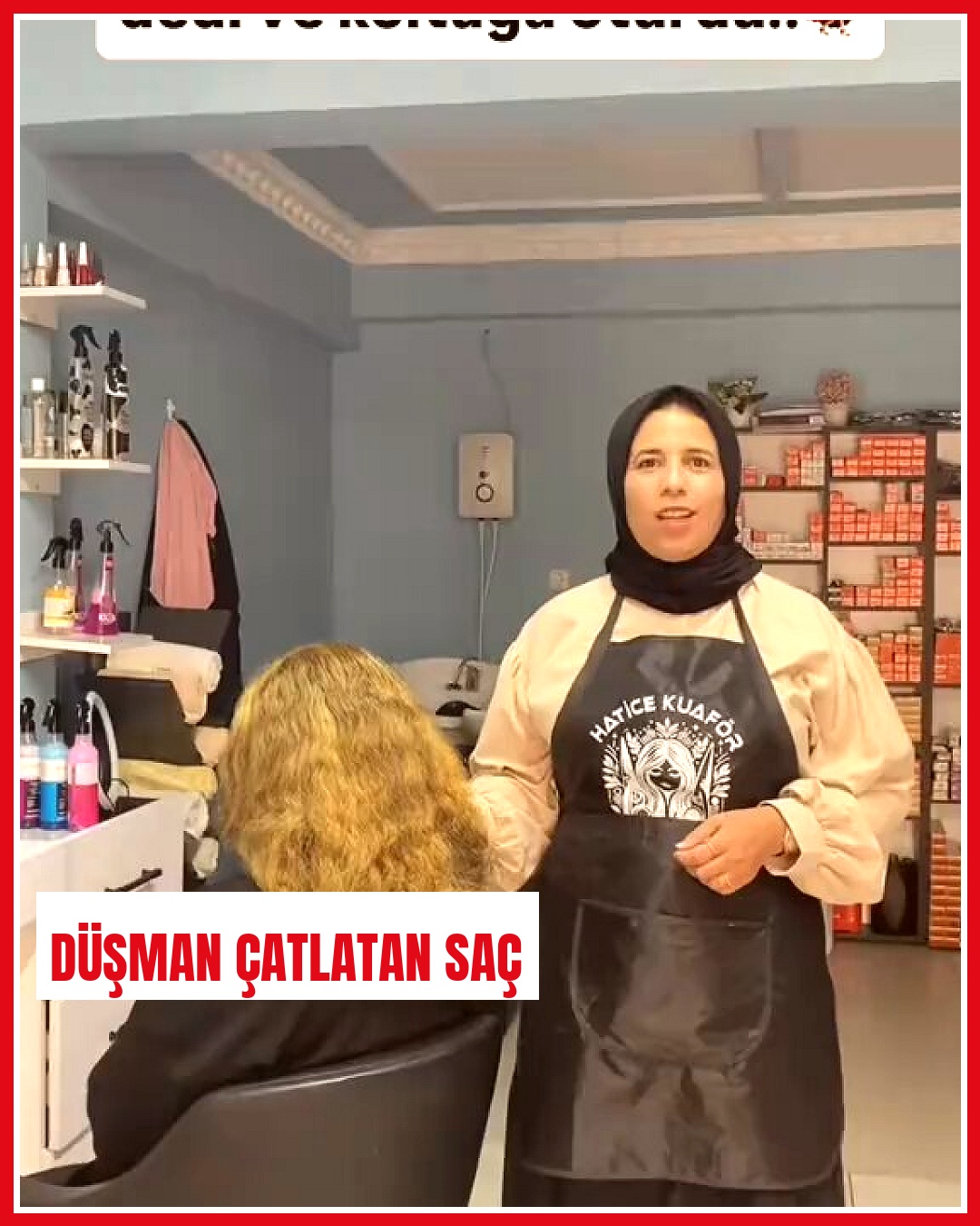 Kuaför, müşterisinin özel saç isteğini başarıyla yerine getirdi
