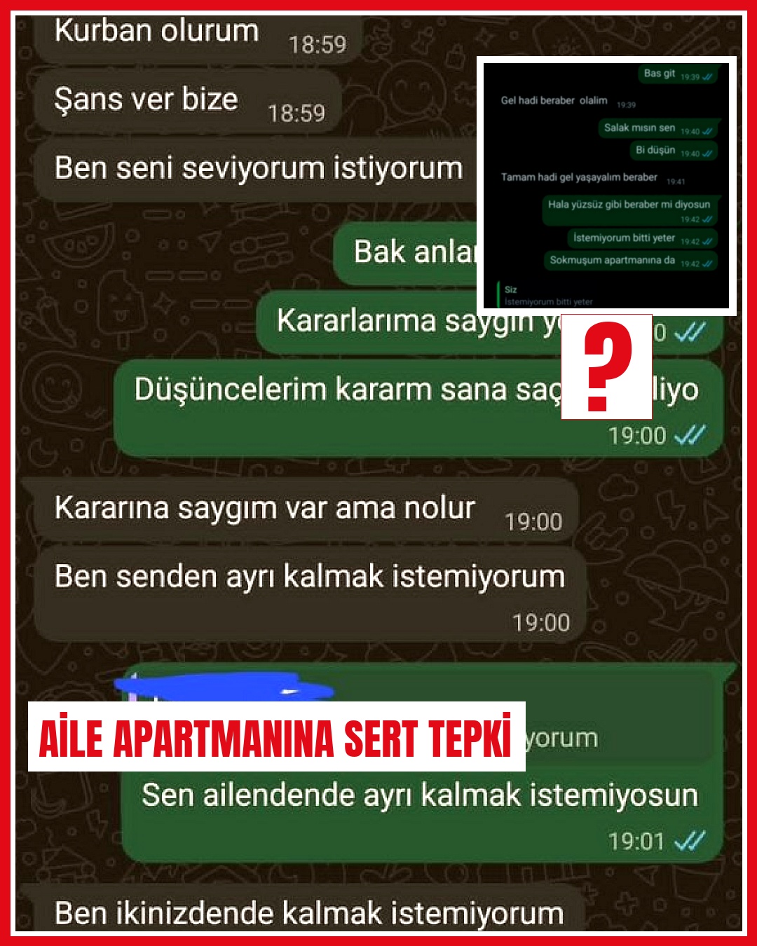 Bir kadın nişanlısının aileyle birlikte yaşama teklifine tepki