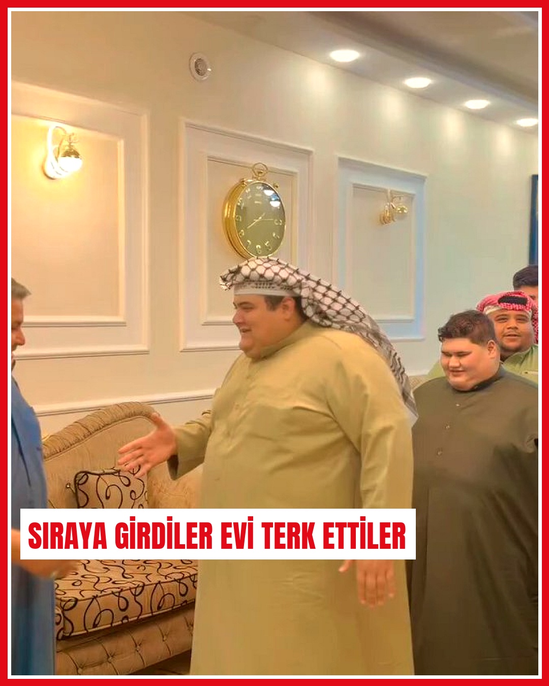 Irak'ta misafirlikten ayrılırken geleneksel tokalaşma sırası
