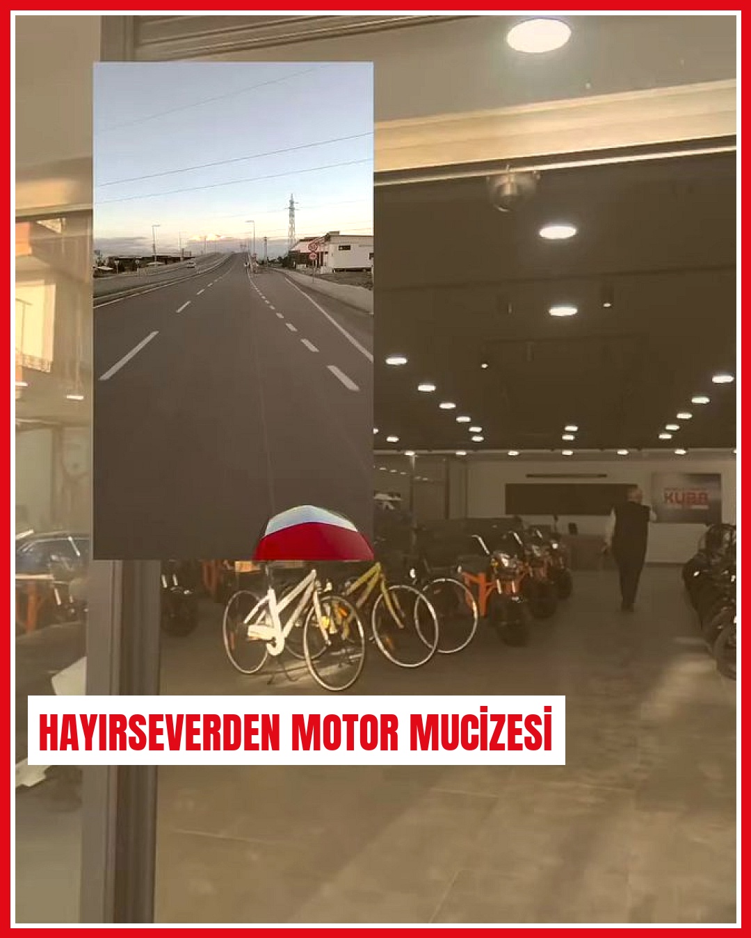 Karton toplayarak geçimini sağlayan vatandaşa hayırseverden motor hediyesi