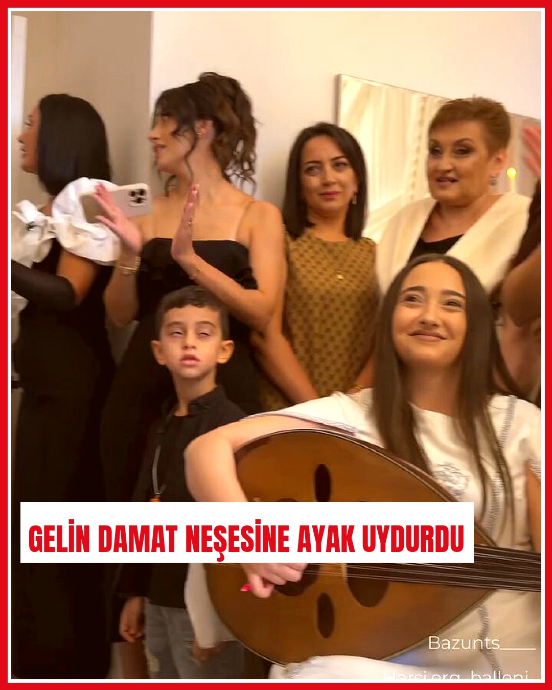 Gelin çıkarma töreninde misafirlerin neşesine ayak uyduran gelin