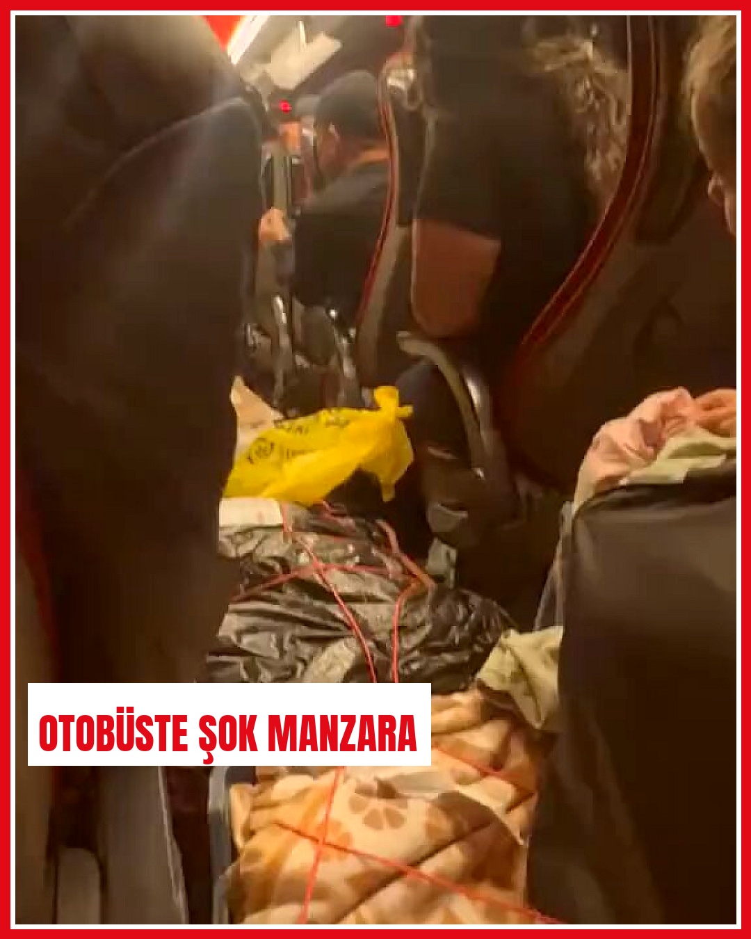 Adana yolcusu şehirlerarası otobüsün taşıma şekline tepki gösterdi