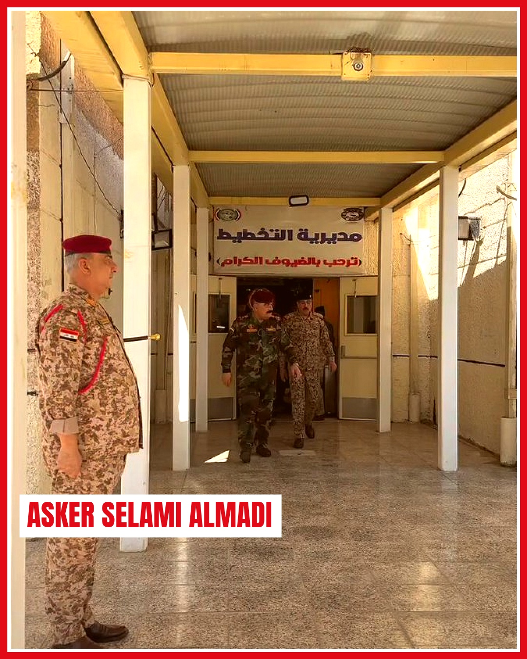 Irak Genelkurmay Başkan Yardımcısı Harbiye'nin selam vermeyişi tepki