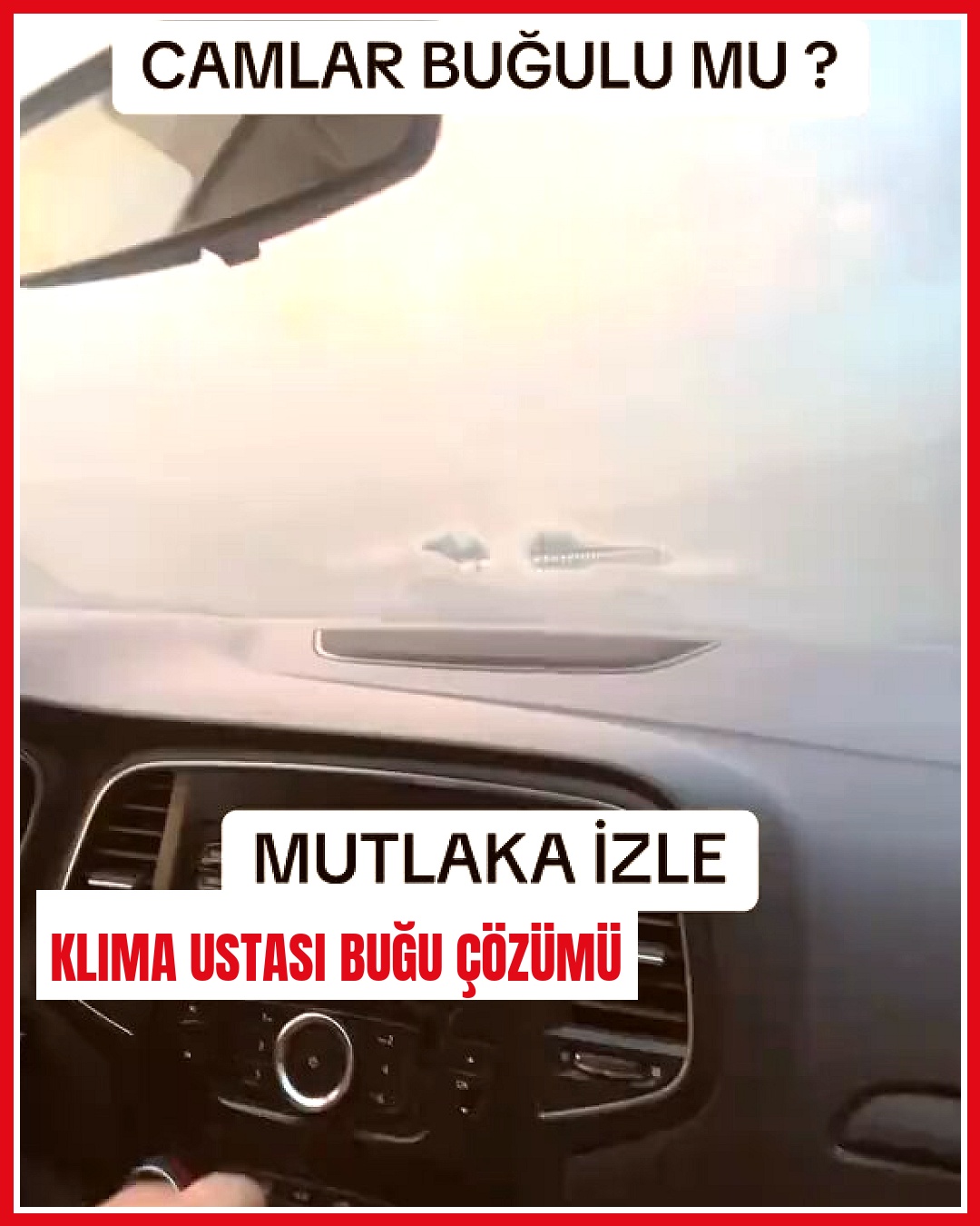 Araç klima ustası, mevsim geçişlerinde cam buğusunu gidermenin
