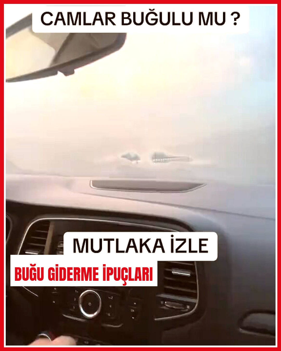 Araç klima ustası mevsim geçişlerinde cam buğusunu giderme