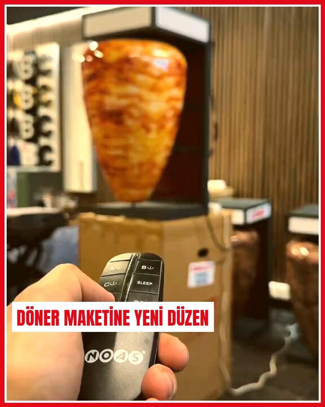 Türkiye'de girişimci otomatik yanan ve dönen döner maketi