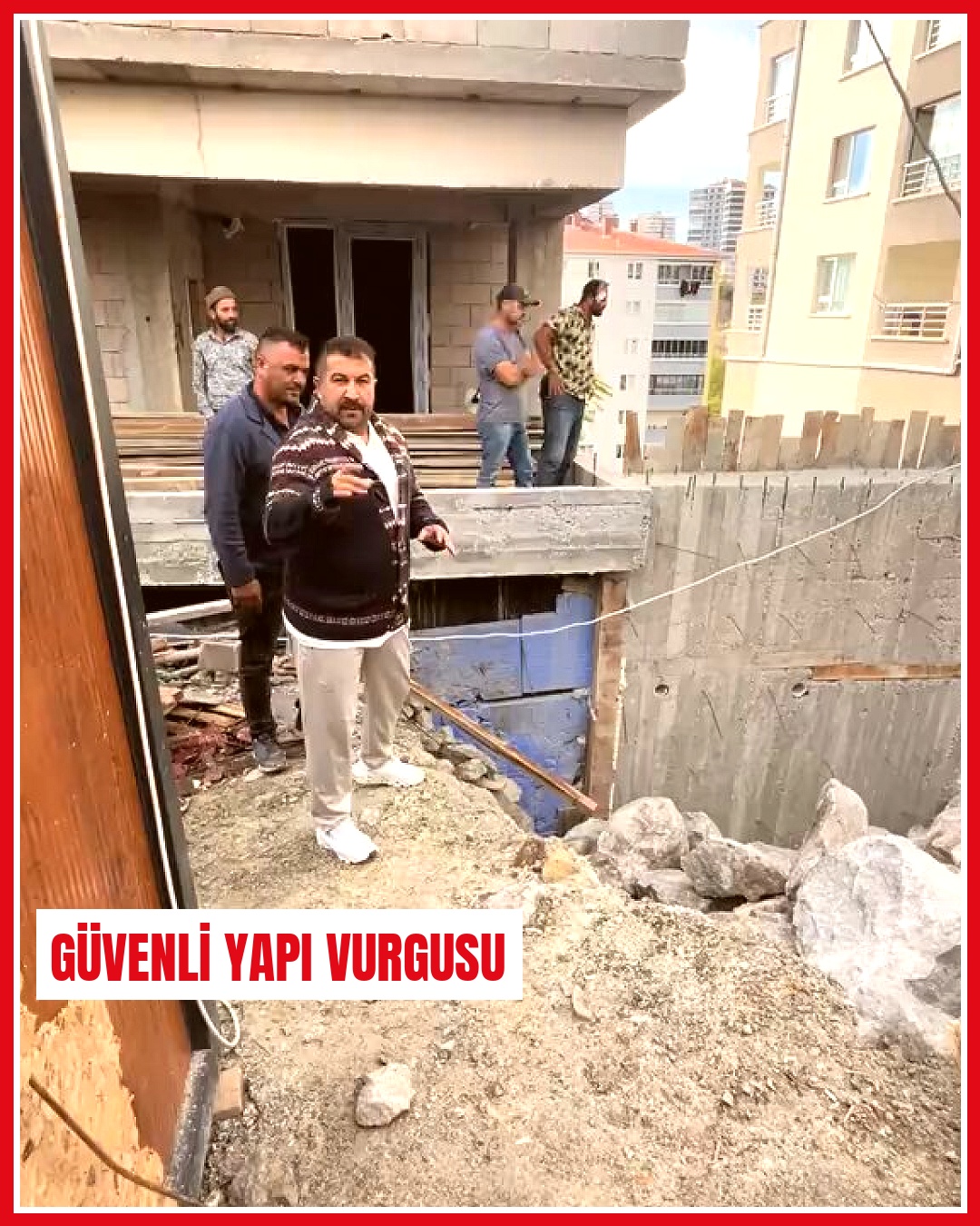 Ankara'da bir müteahhit istinat duvarı çalışması hakkında açıklama